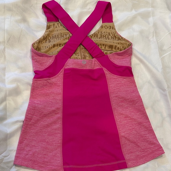 Lululemon Athletica Pink Cross-Back Tank Top - Picture 4 of 7